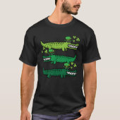 St Patricks Day Crocodiles Saint Paddys Irish Men  Tシャツ (正面)