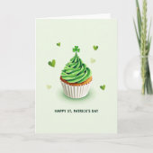 St Patricks Day Cupcake Card カード (正面)