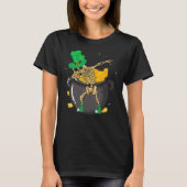 St Patricks Day Dabbing Leprechaun Day Skull Kids  Tシャツ (正面)
