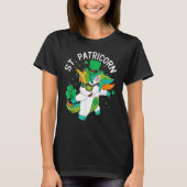 St Patricks Day Dabbing Unicorn Leprechaun Leprico Tシャツ (正面)