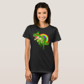 St Patricks Day Dinosaur Irish Green T-Rex Leprech Tシャツ (正面フル)
