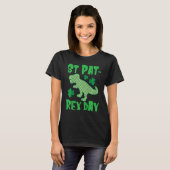 St Patricks Day Dinosaur St Pat Rex Day Kids Dino Tシャツ (正面フル)