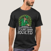 St Patricks Day Dj Lets Get Sham Rocked Saint Padd Tシャツ (正面)