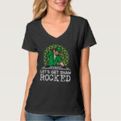 St Patricks Day Dj Lets Get Sham Rocked Saint Padd Tシャツ (正面)