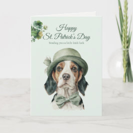 St. Patrick's Day Dog Greeting Card – Irish Luck シーズンカード