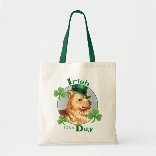 St. Patrick's Day Finnish Spitz トートバッグ (正面)