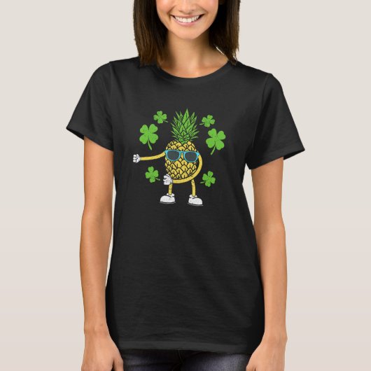 St Patricks Day Floss Dance Irish Flossing Pineapp Tシャツ (正面)