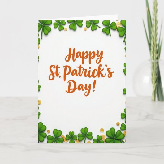St Patricks Day For Husband Card カード (正面)