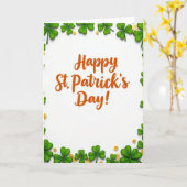 St Patricks Day For Husband Card カード (黄色い花)