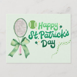 St. Patrick's day for tennis player  シーズンポストカード