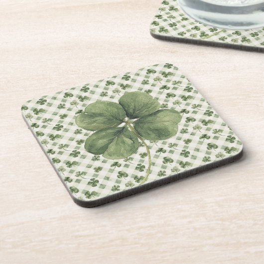 St Patrick's Day Four Leaf Clover コースター (左側)