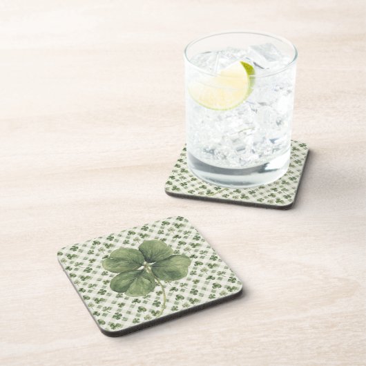 St Patrick's Day Four Leaf Clover コースター (右側)