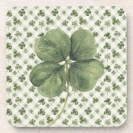  St Patrick's Day Four Leaf Clover  コースター
