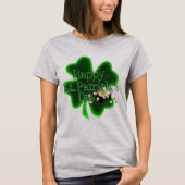 St. Patrick's Day Four Leaf Clover Tシャツ (正面)