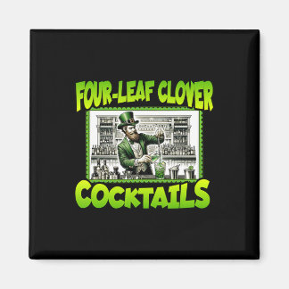 St Patricks Day Four Leaf Clover Tails St Paddys D マグネット