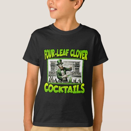 St Patricks Day Four Leaf Clover Tails St Paddys D Tシャツ (正面)