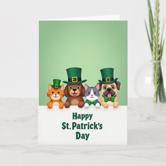 St Patricks Day Friends Card カード (正面)