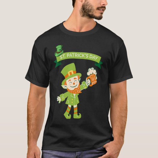 St Patrick's Day Fun Beer Drink Party Dublin Irlan Tシャツ (正面)