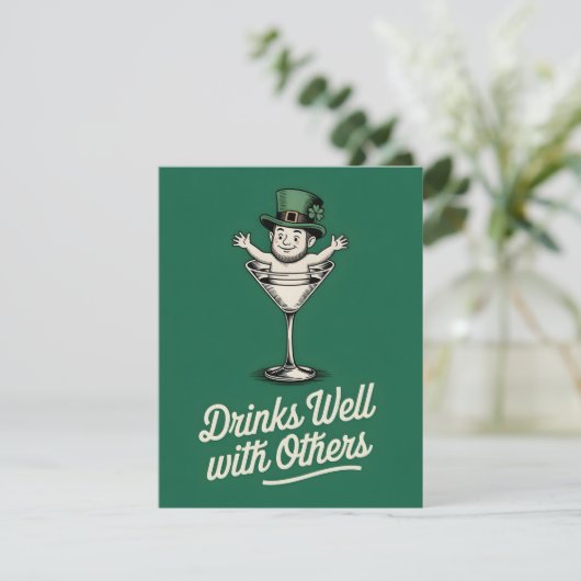 St Patricks Day Funny Drinking Card シーズンカード (スタンド正面)