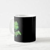 St. Patrick's Day Gamer Funny Video Game Controlle コーヒーマグカップ (正面左)