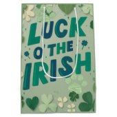 St patricks day Gift Bag ミディアムペーパーバッグ (裏面)