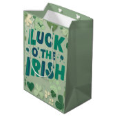 St patricks day Gift Bag ミディアムペーパーバッグ (裏面アングル)
