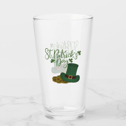 St. Patrick's Day Glass Cup タンブラーグラス (裏面)