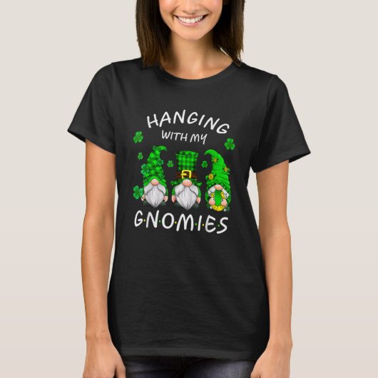 St Patricks Day Gnome Hanging With My Gnomies Sham Tシャツ (正面)
