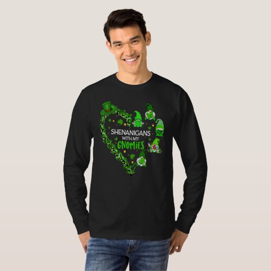 St Patricks Day Gnome Let Shenanigans Begin Shamro Tシャツ (正面フル)