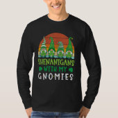 St Patricks Day Gnome Let Shenanigans Begin Shamro Tシャツ (正面)