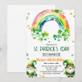 St Patricks Day gnome party invitation 招待状 (正面/裏面)