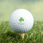 St. Patrick's Day Golf Golfer Custom Personalized ゴルフボール (インサイチュ 木)