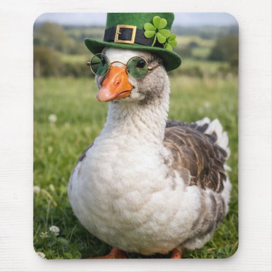 St. Patrick's Day Goose マウスパッド (正面)