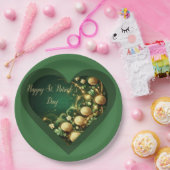 St Patrick's Day Green and Gold Coins ペーパープレート (パーティー)