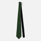 St. Patrick's Day Green Clover Custom Necktie ネクタイ (正面)