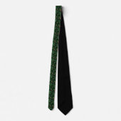 St. Patrick's Day Green Clover Custom Necktie ネクタイ (裏面)
