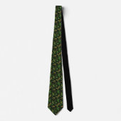 St. Patrick's Day Green Clover Custom Necktie ネクタイ (正面)