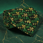 St. Patrick's Day Green Clover Custom Necktie ネクタイ