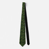 St. Patrick's Day Green Clover Custom Necktie ネクタイ (正面)