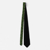 St. Patrick's Day Green Clover Custom Necktie ネクタイ (裏面)
