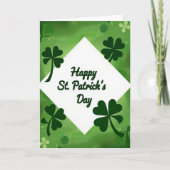 St Patricks Day Green Scene Card カード (正面)