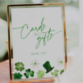 St. Patricks Day Green Shamrock Cards and Gifts 台座サイン
