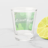 St. Patrick's Day Green Shamrocks and Clovers      ショットグラス (裏面)