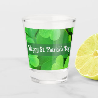 St. Patrick's Day Green Shamrocks and Clovers      ショットグラス