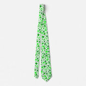 St Patrick's Day Green Shamrocks Confetti ネクタイ (裏面)
