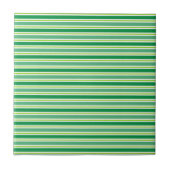 St. Patrick's Day Green Stripes Pattern-54608 タイル (正面)