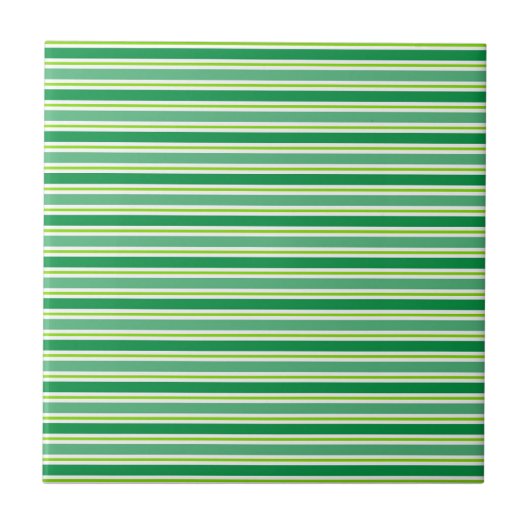 St. Patrick's Day Green Stripes Pattern-54608 タイル (正面)