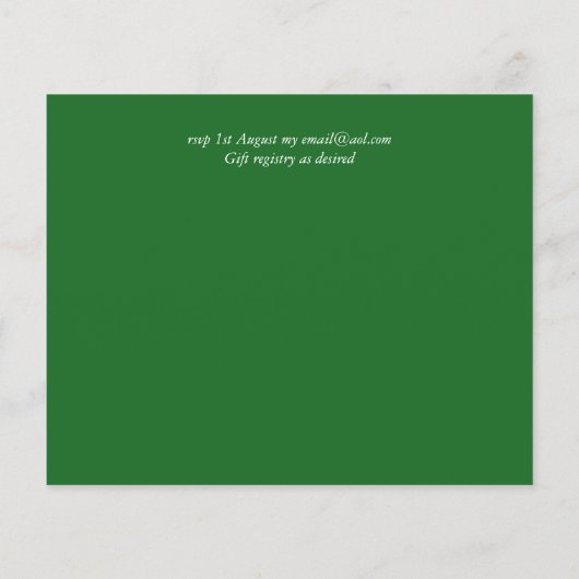 St Patrick's Day Greeting PHOTO Cards予算 (裏面)