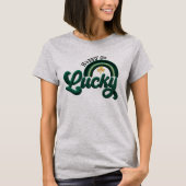 St. Patrick's Day Happy Go Lucky Women's T-Shirt Tシャツ (正面)