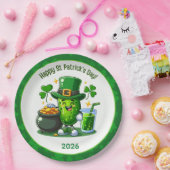 St Patricks Day Happy Pickle ペーパープレート (パーティー)